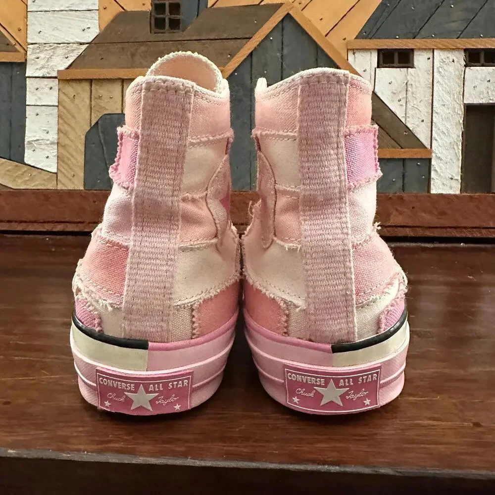 Millie Bobby Brown x Converse Chuck Taylor All Star Hi Petal Pink‎ Sneakers 9.5 - Picture 4 of 7